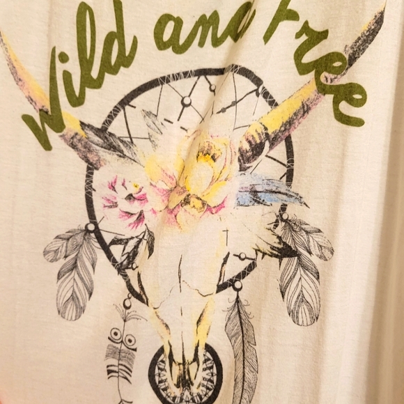 french pastry Tops - French Pastry Wild & Free Cross Back Tank Top